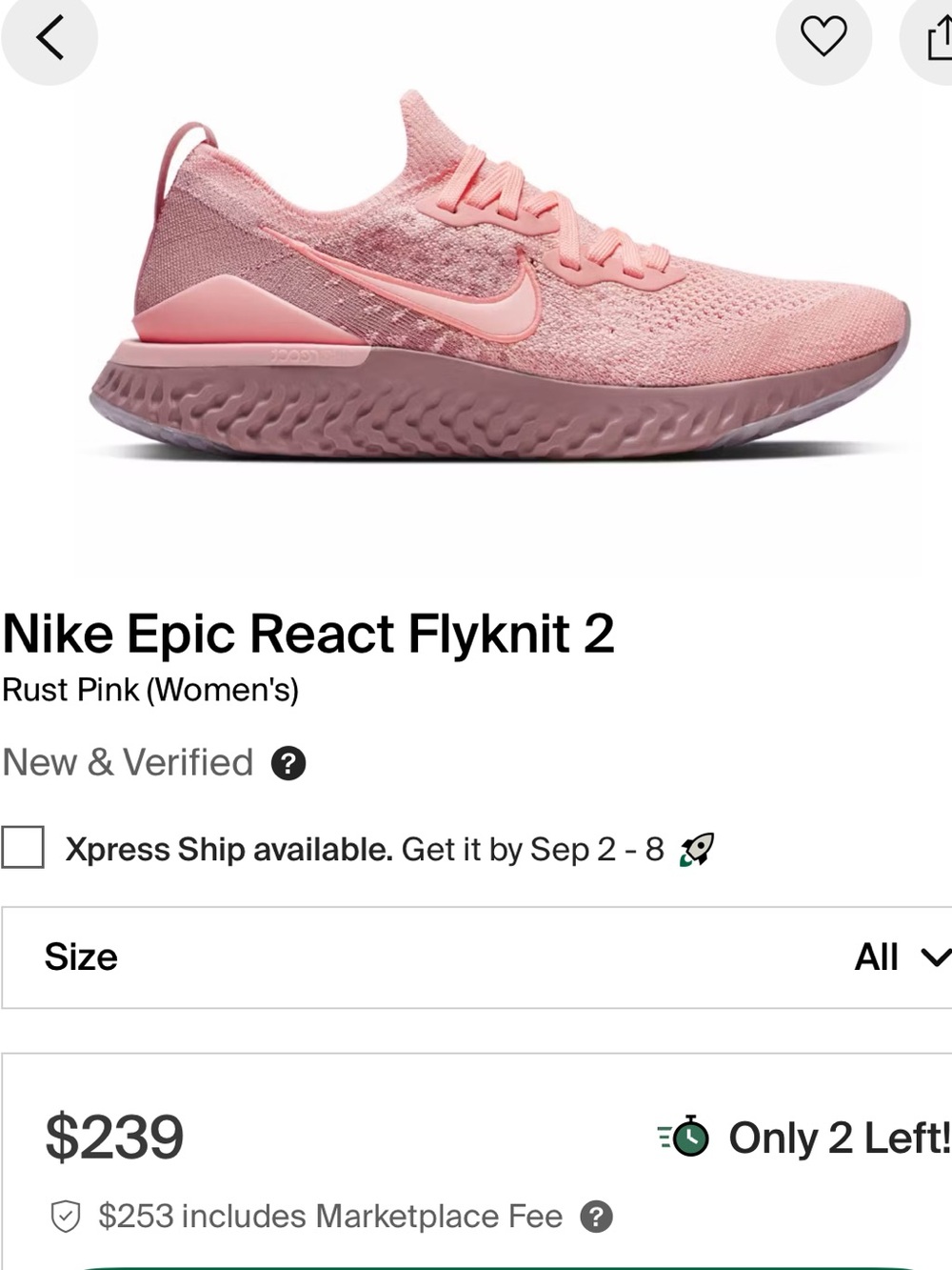 Nike Epic React flyknit 2